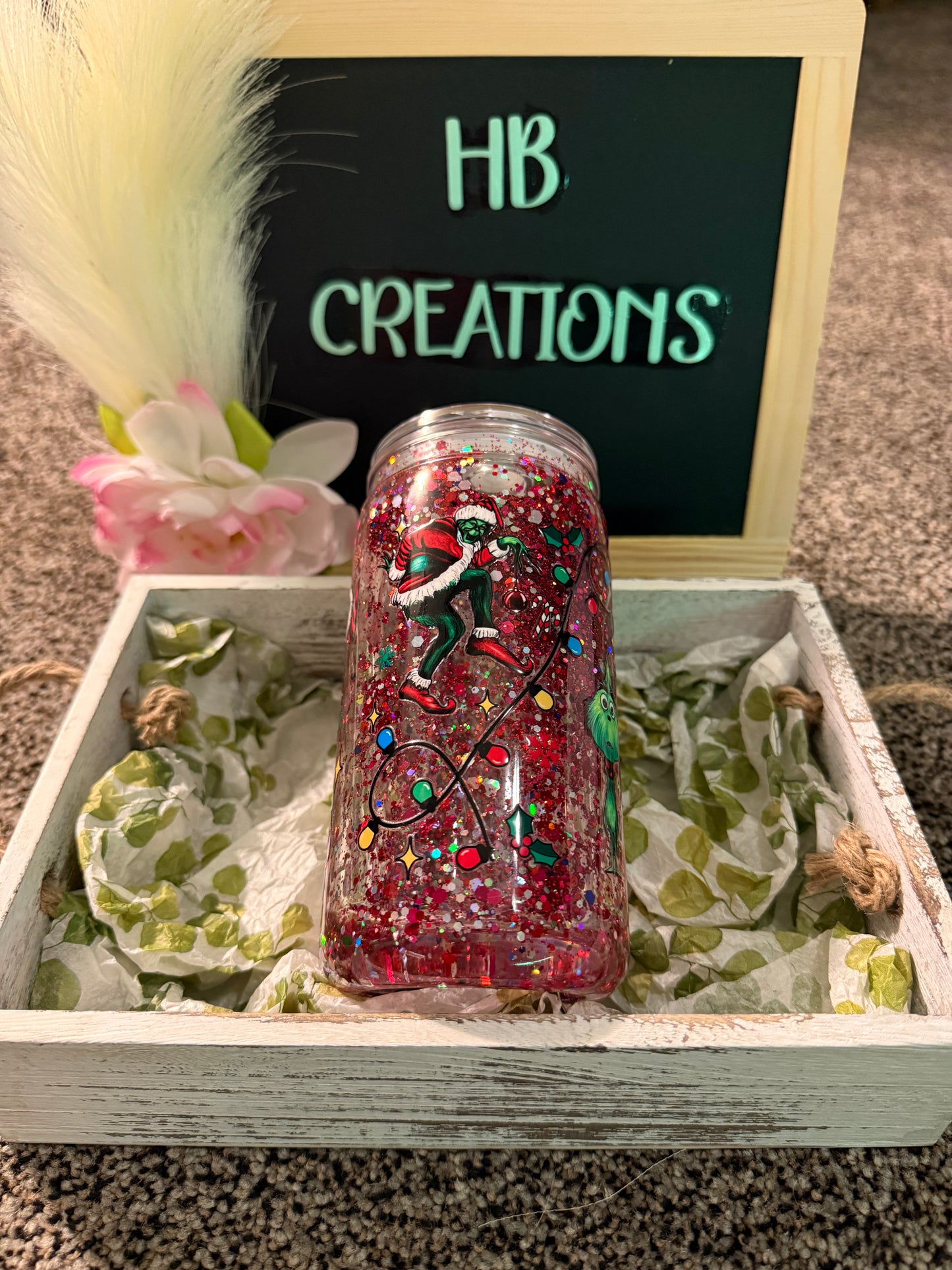 Pre-Made 16 oz Acrylic Snow Globe