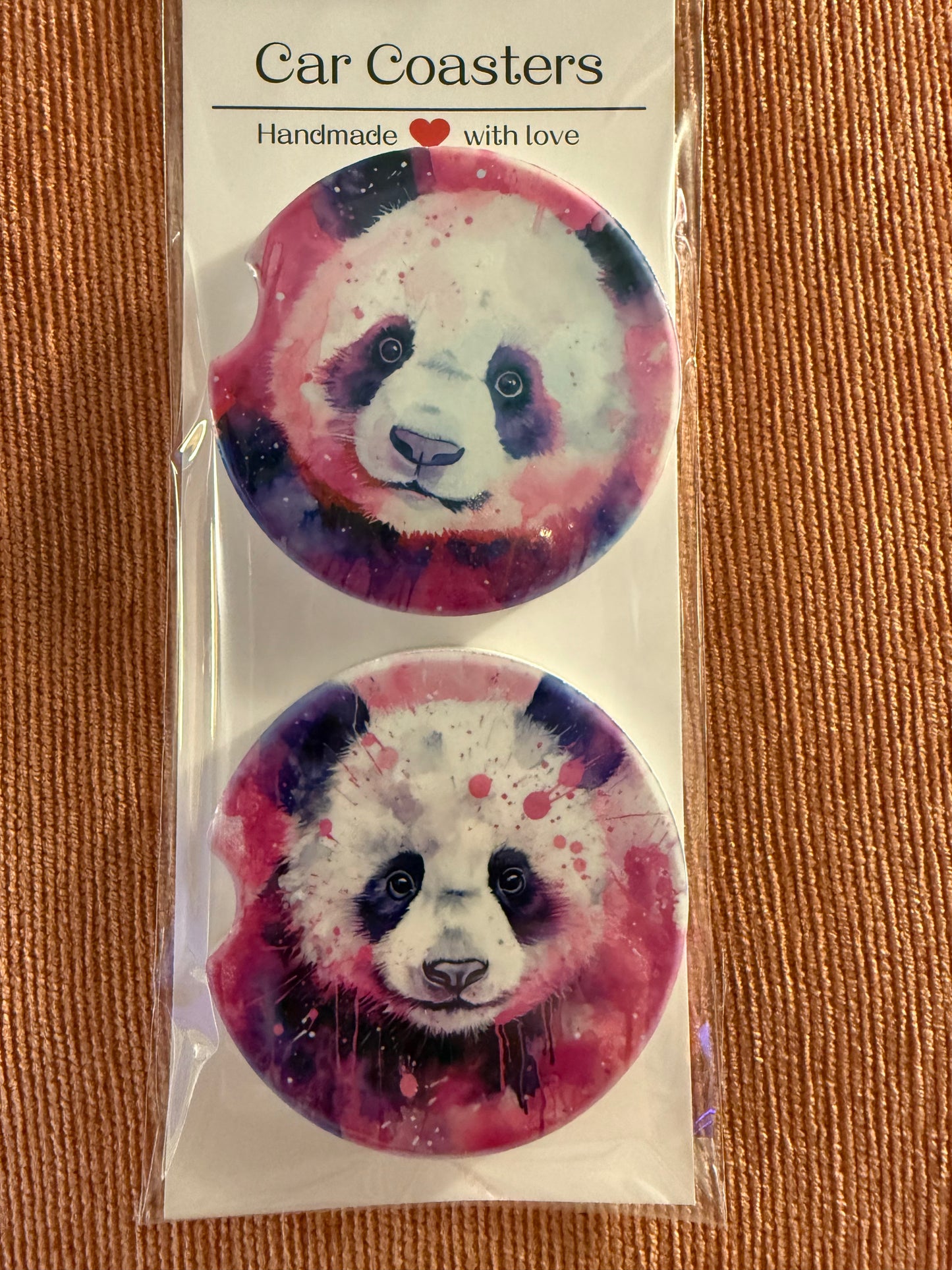 Double Ceramic Car Coasters