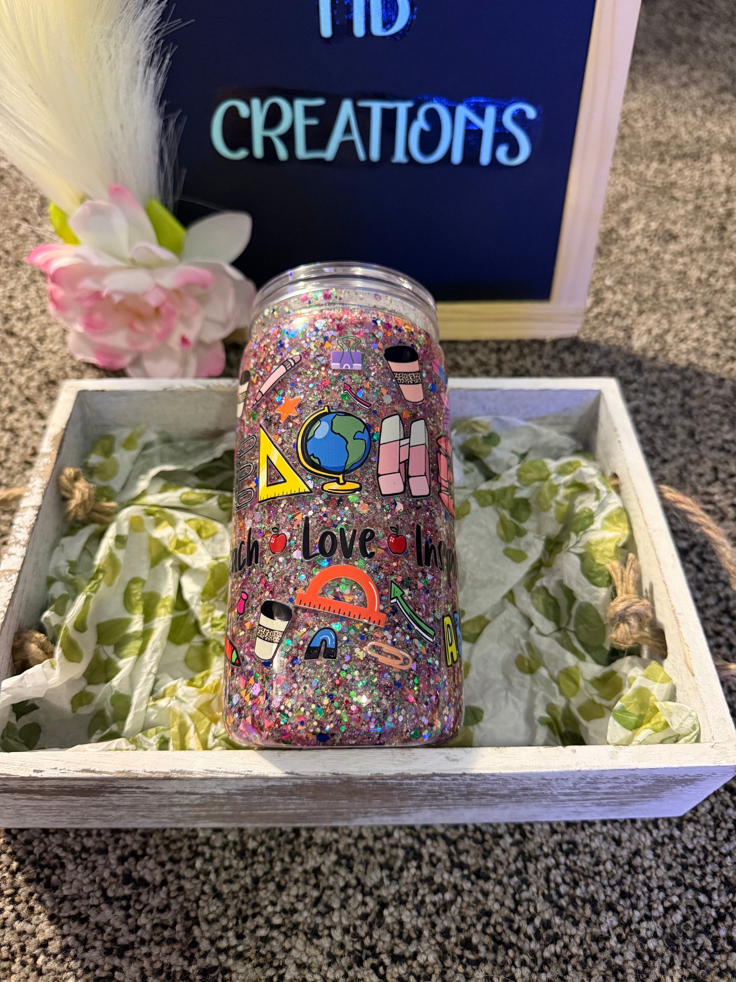 Pre-Made 16 oz Acrylic Snow Globe