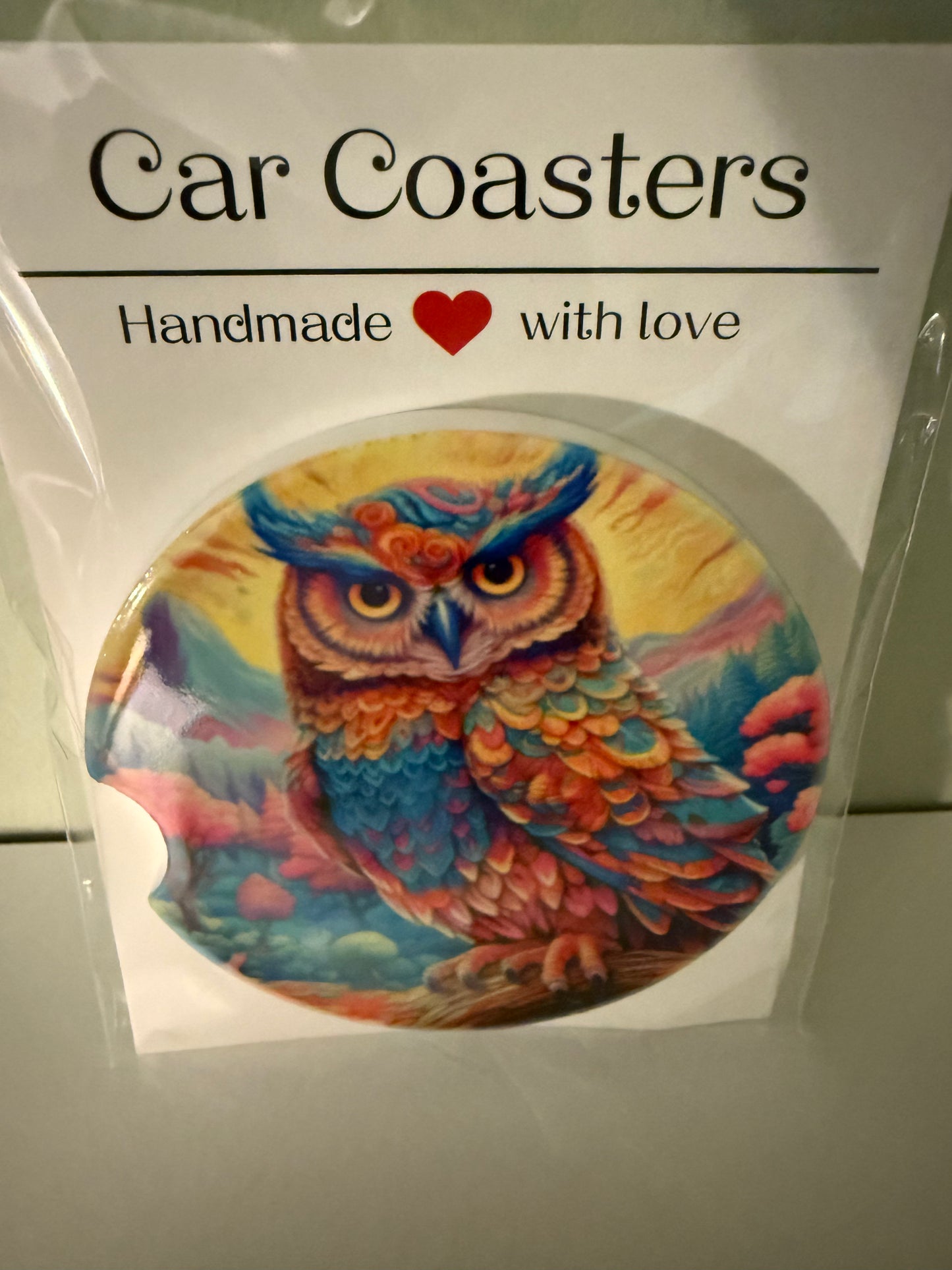 Single Ceramic Car Coaster