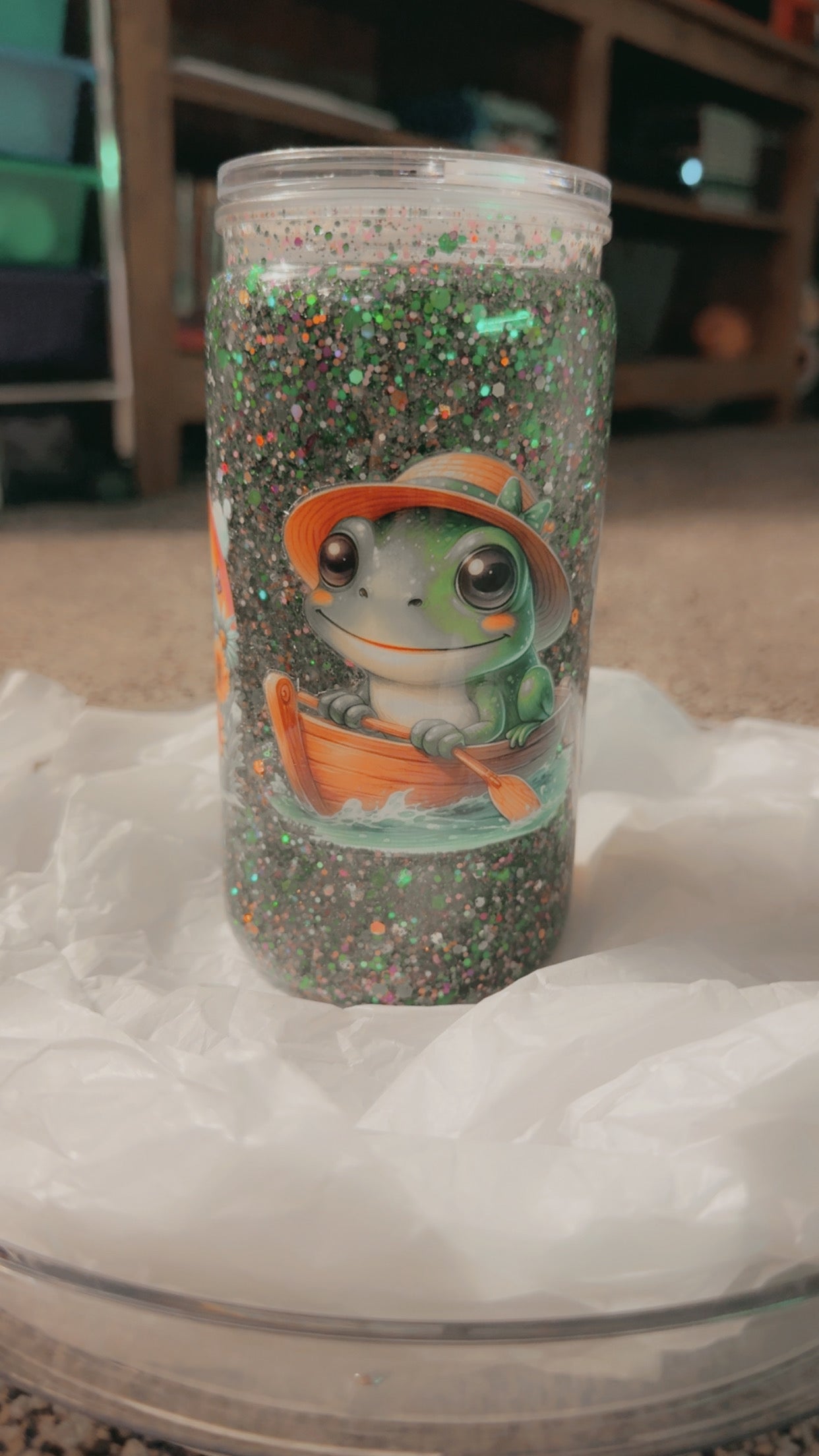 Pre-Made 16 oz Acrylic Snow Globe